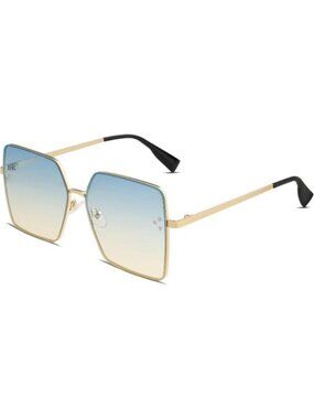 SOJOS Women's Oversized Designer Style UV Protection Sunnies Shades Green